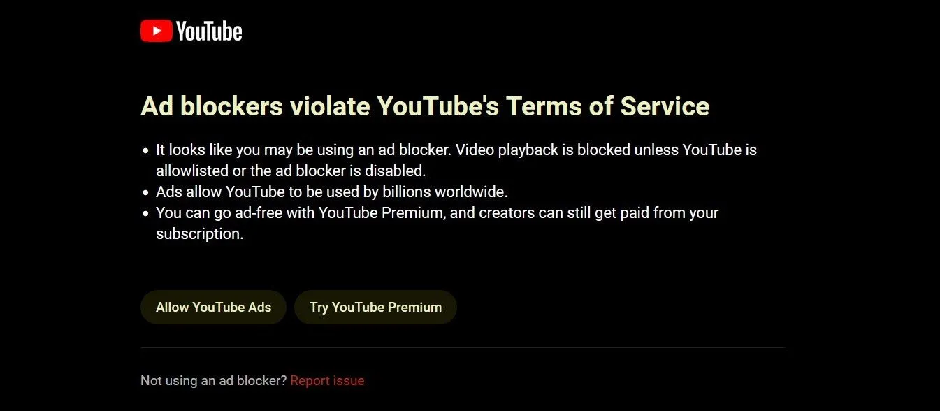tp钱包官网下载最新版本|如何解决“广告拦截器违反 YouTube 服务条款”的问题
